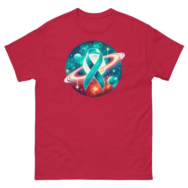 Ovarian Cancer Bright Moon Galaxy Tee - JohnVsGBMCardinalS