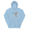 Ovarian Cancer Butterfly Hoodie - JohnVsGBMLight BlueS