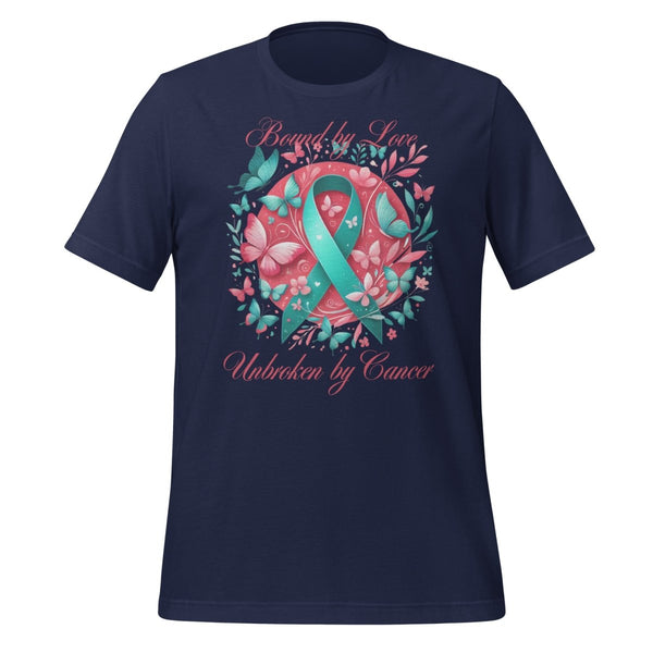 Ovarian Cancer Butterfly Love Tee - JohnVsGBMNavyS