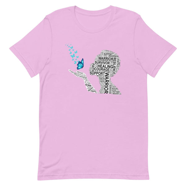 Ovarian Cancer Butterfly Tee - JohnVsGBMLilacS