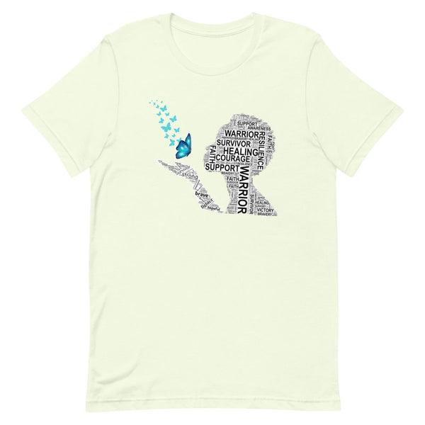 Ovarian Cancer Butterfly Tee - JohnVsGBMCitronXS