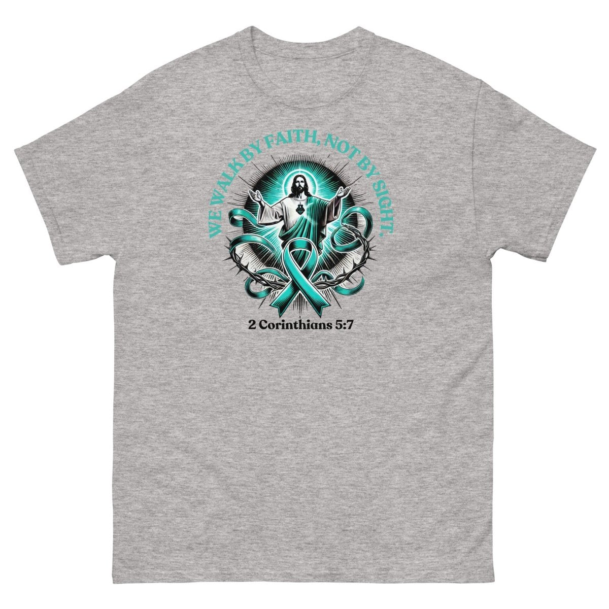 Ovarian Cancer Corinthians Tee - JohnVsGBMSport GreyS