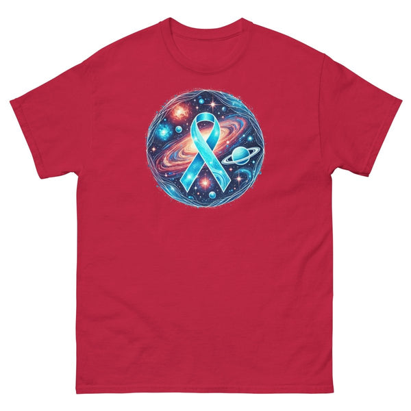 Ovarian Cancer Cosmic Galaxy Tee - JohnVsGBMCardinalS