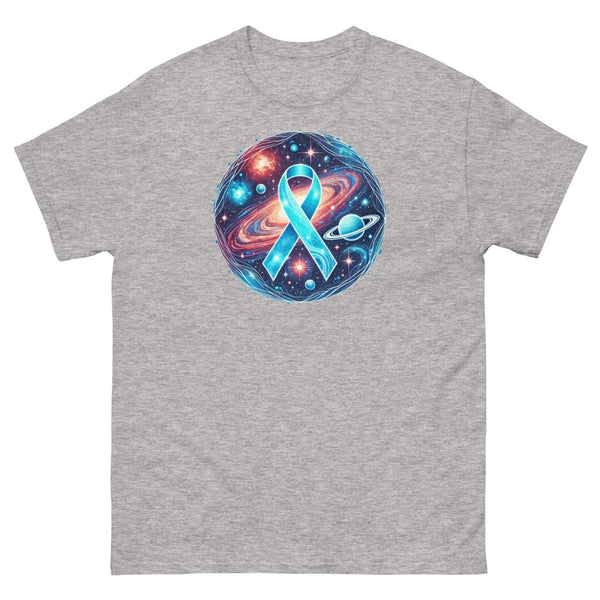 Ovarian Cancer Cosmic Galaxy Tee - JohnVsGBMSport GreyS