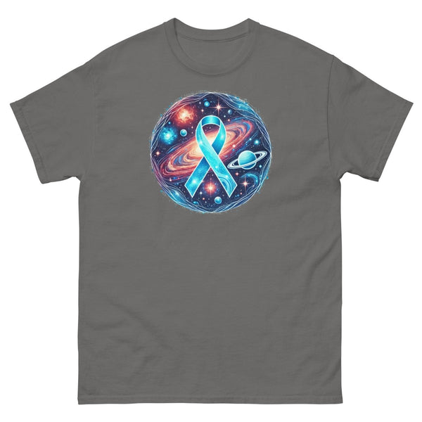 Ovarian Cancer Cosmic Galaxy Tee - JohnVsGBMCharcoalS