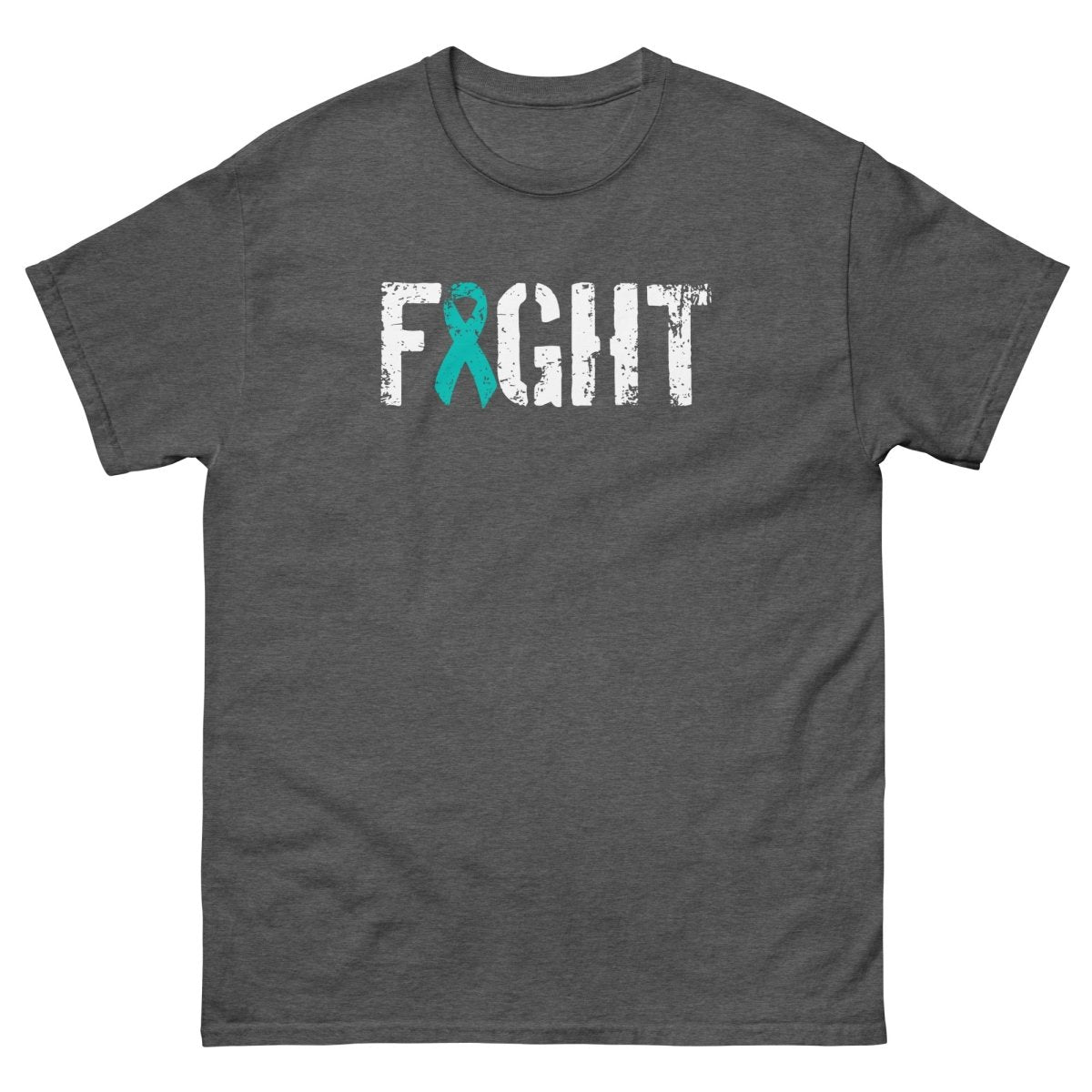 Ovarian Cancer Fight Tee - JohnVsGBMDark HeatherS