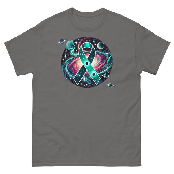 Ovarian Cancer Galaxy Tee - JohnVsGBMCharcoalS