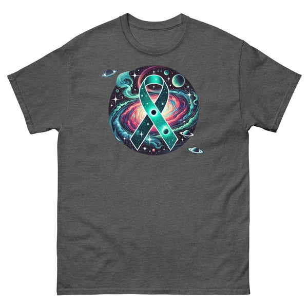 Ovarian Cancer Galaxy Tee - JohnVsGBMDark HeatherS