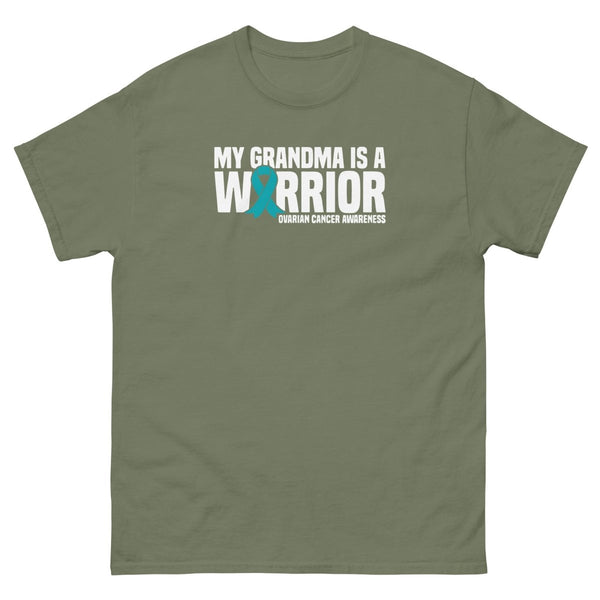 Ovarian Cancer Grandma Tee - JohnVsGBMMilitary GreenS