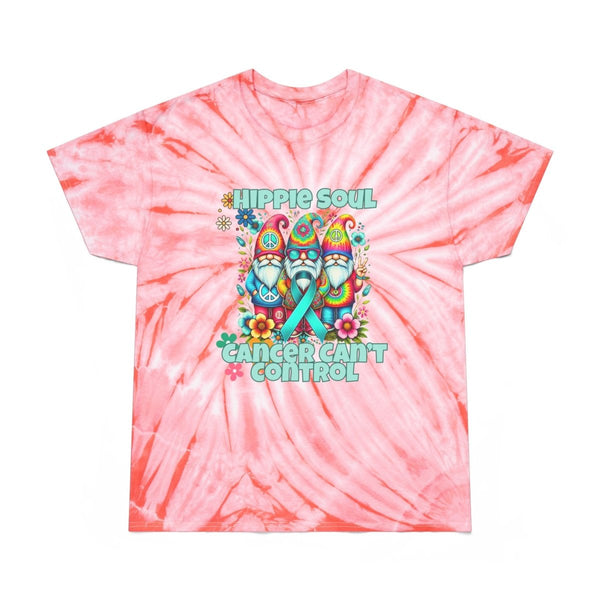 Ovarian Cancer Hippie Soul Tie - Dye Tee - JohnVsGBMCoralS