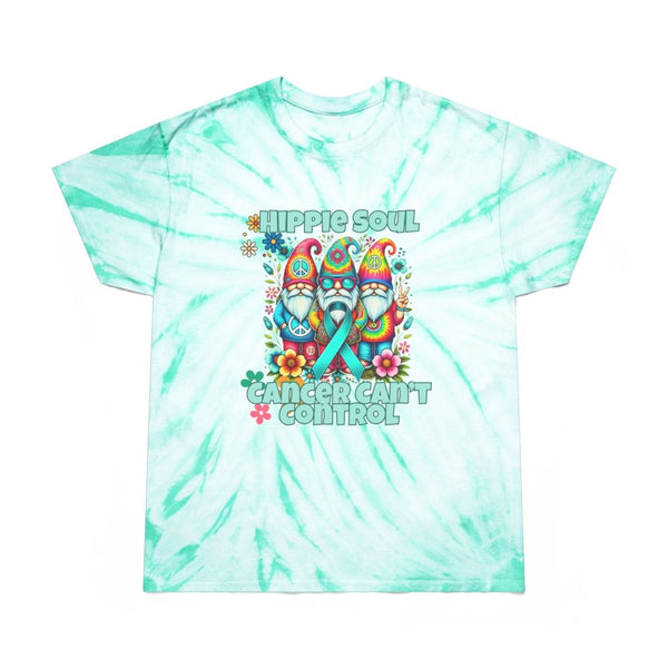 Ovarian Cancer Hippie Soul Tie - Dye Tee - JohnVsGBMMintS