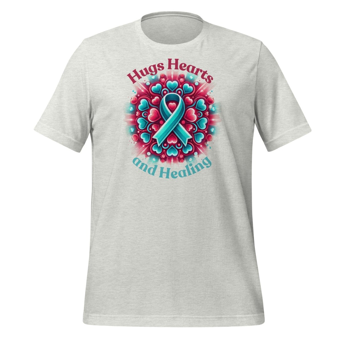 Ovarian Cancer Hugs Love Tee - JohnVsGBMAshS