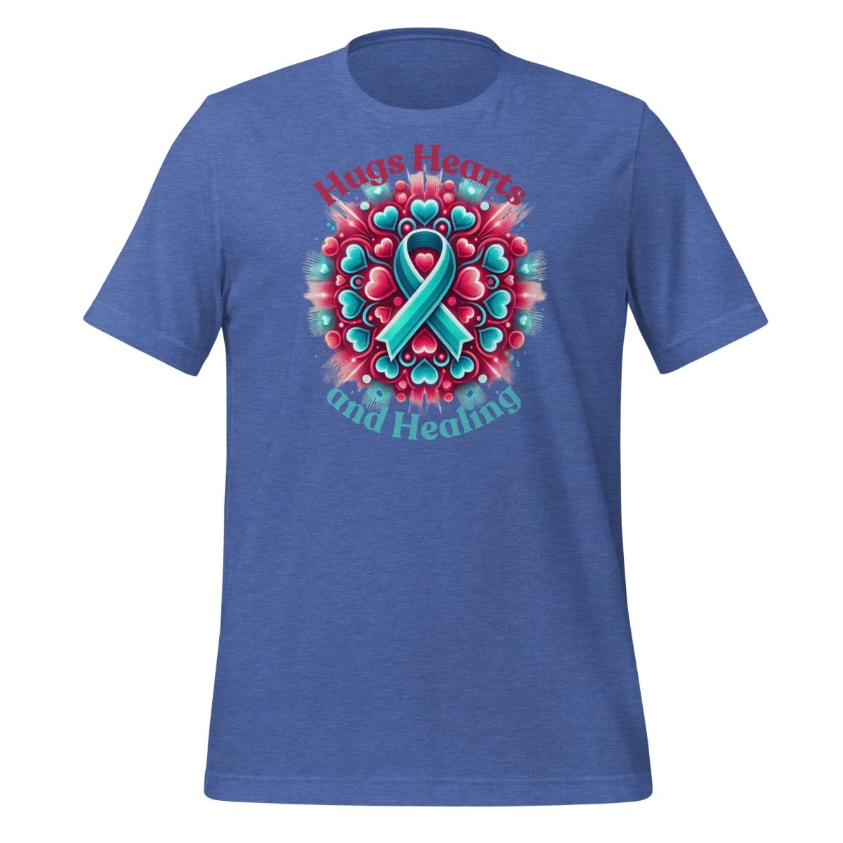 Ovarian Cancer Hugs Love Tee - JohnVsGBMHeather True RoyalS