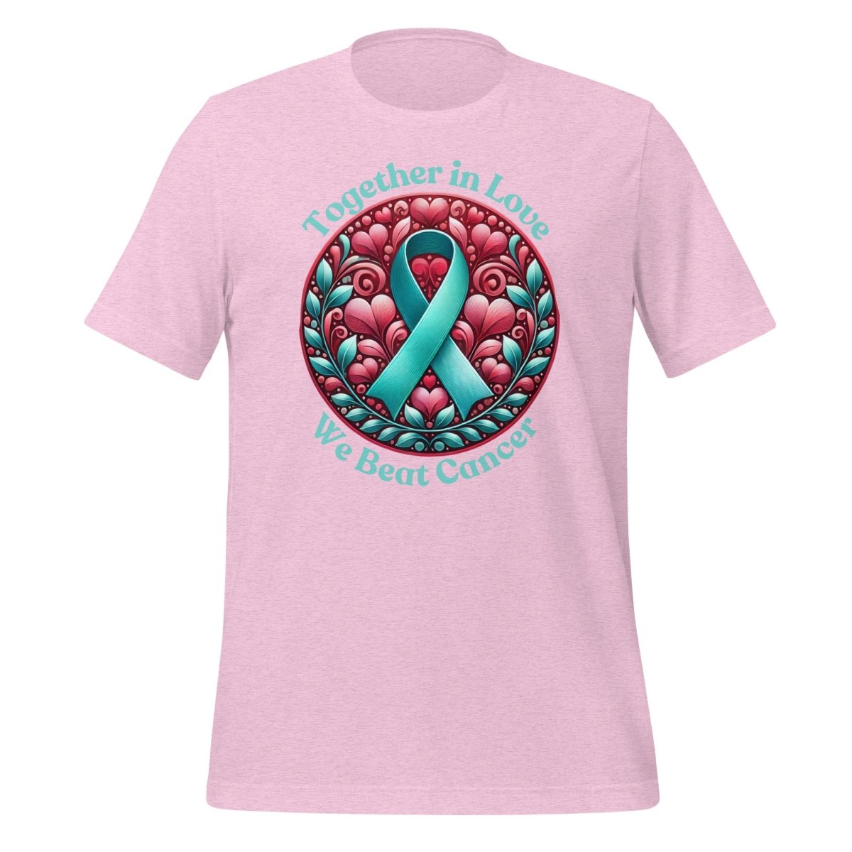 Ovarian Cancer Love Tee - JohnVsGBMHeather Prism LilacS