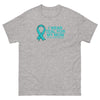 Ovarian Cancer Mom Teal Tee - JohnVsGBMSport GreyS