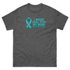 Ovarian Cancer Mom Teal Tee - JohnVsGBMDark HeatherS