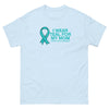 Ovarian Cancer Mom Teal Tee - JohnVsGBMLight BlueS