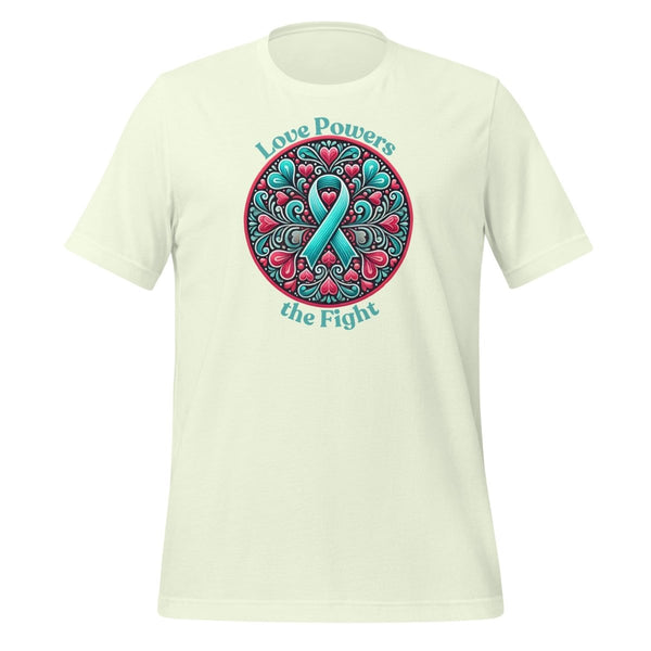 Ovarian Cancer Powers Love Tee - JohnVsGBMCitronS