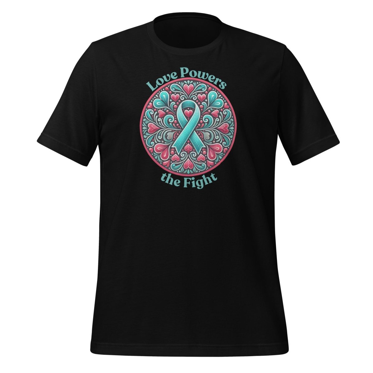 Ovarian Cancer Powers Love Tee - JohnVsGBMBlackS