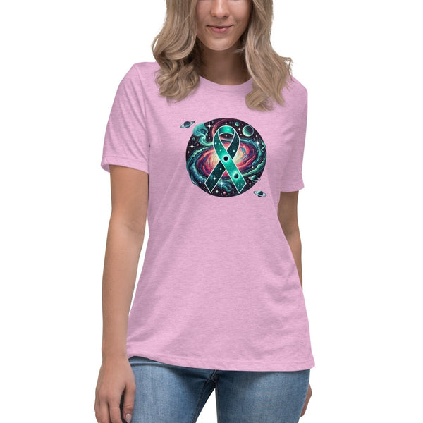 Ovarian Cancer Rings Tee - JohnVsGBMHeather Prism LilacS