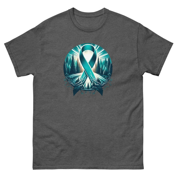 Ovarian Cancer Roots Forest Tee - JohnVsGBMDark HeatherS