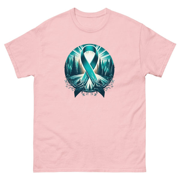 Ovarian Cancer Roots Forest Tee - JohnVsGBMLight PinkS