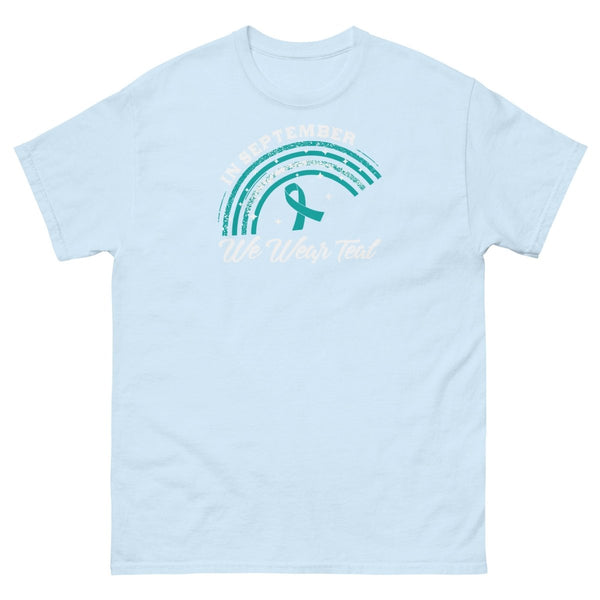 Ovarian Cancer September Tee - JohnVsGBMLight BlueS