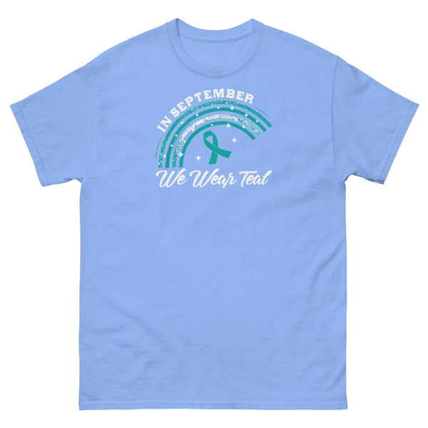 Ovarian Cancer September Tee - JohnVsGBMCarolina BlueS