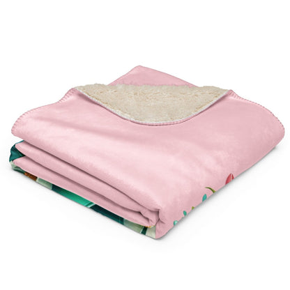 Ovarian Cancer Sherpa Blanket - JohnVsGBM37″×57″