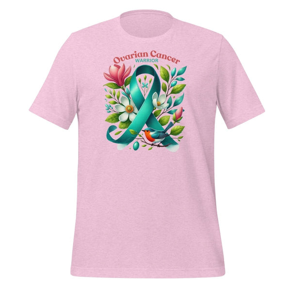 Ovarian Cancer Spring Tee - JohnVsGBMHeather Prism LilacS