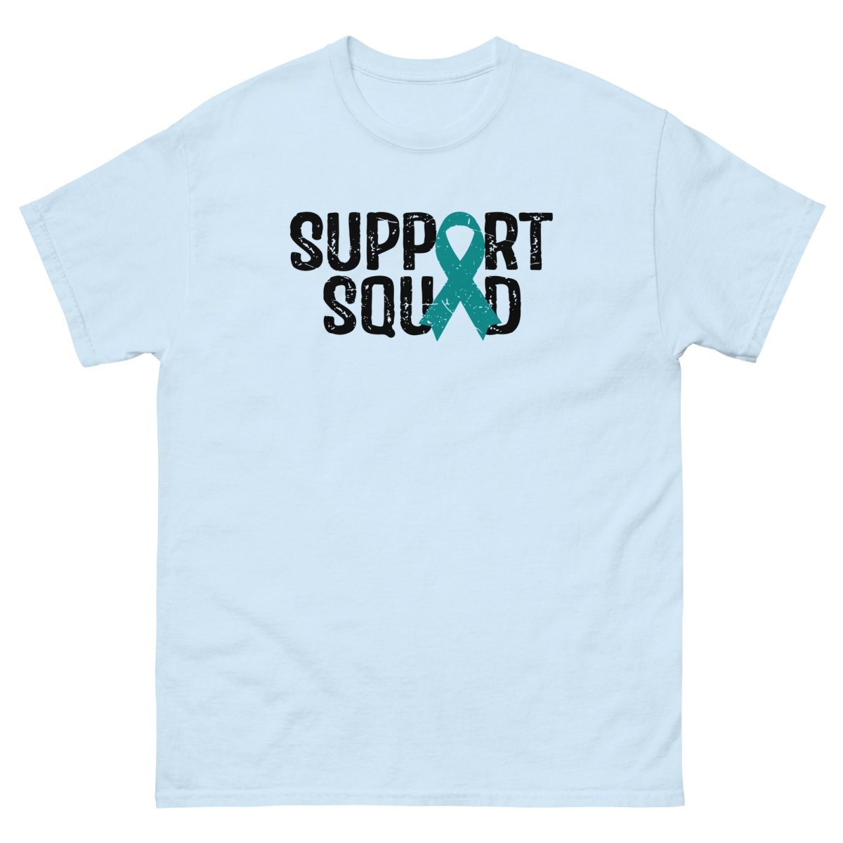 Ovarian Cancer Support Tee - JohnVsGBMLight BlueS