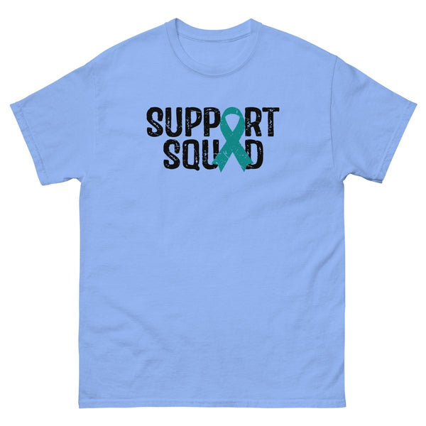 Ovarian Cancer Support Tee - JohnVsGBMCarolina BlueS