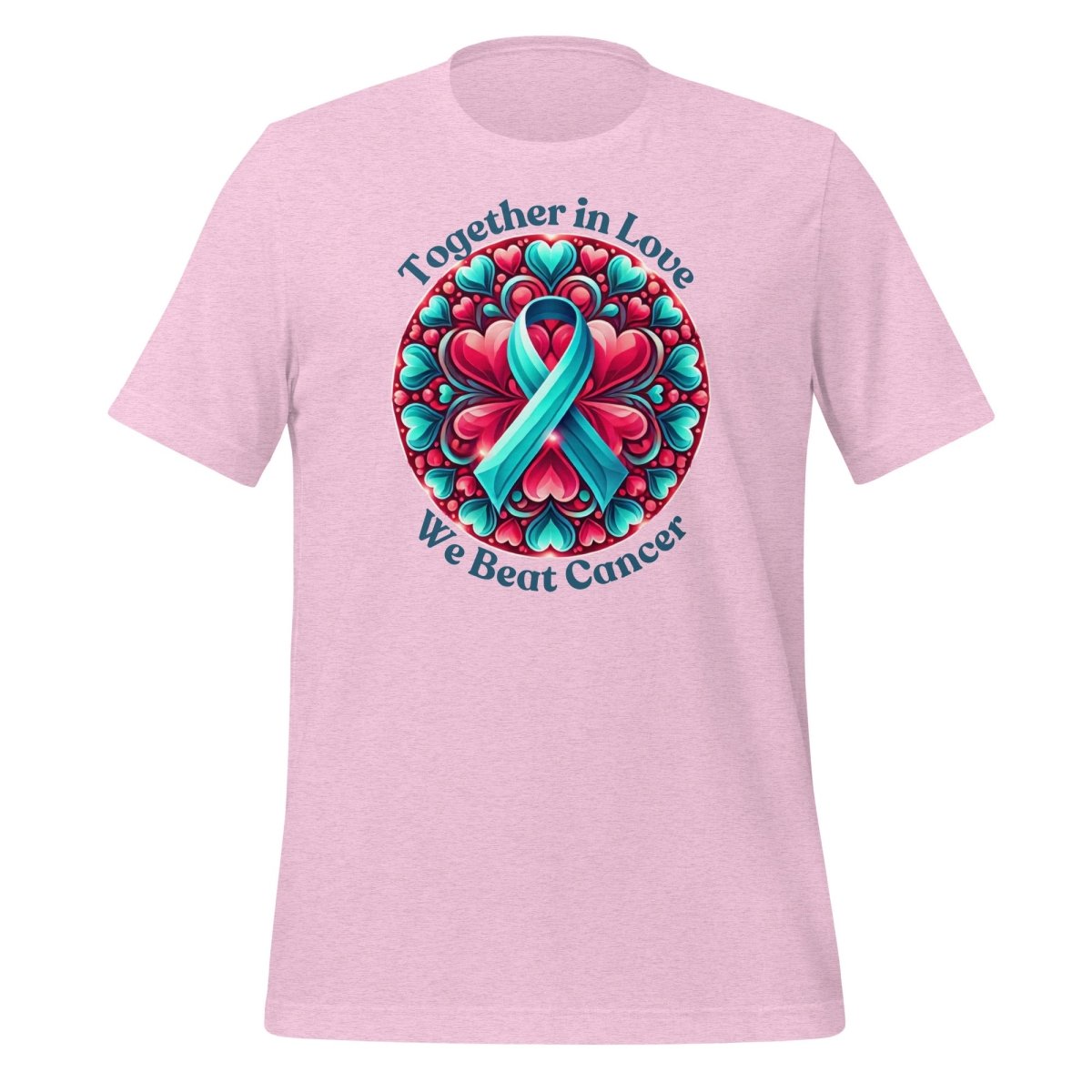 Ovarian Cancer Together Love Tee - JohnVsGBMHeather Prism LilacS