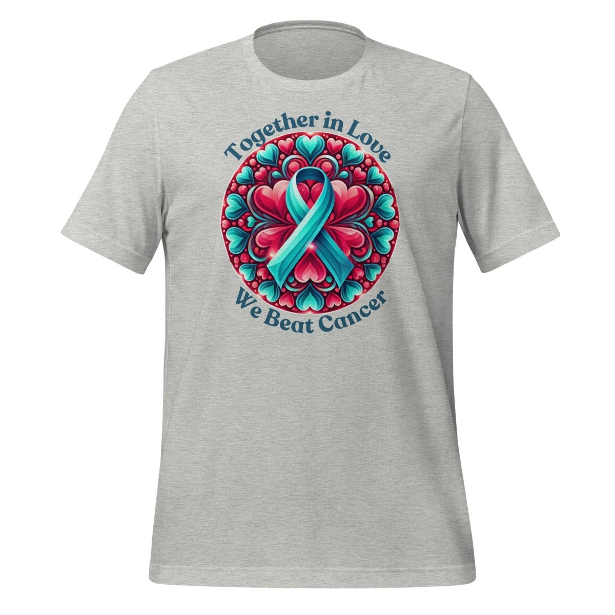 Ovarian Cancer Together Love Tee - JohnVsGBMAthletic HeatherS