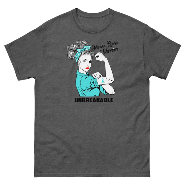 Ovarian Cancer Unbreakable Tee - JohnVsGBMDark HeatherS