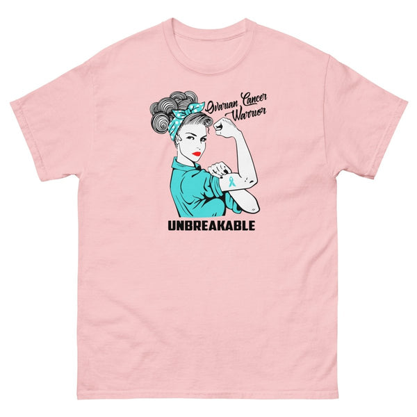 Ovarian Cancer Unbreakable Tee - JohnVsGBMLight PinkS