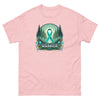 Ovarian Cancer Warrior Forest Tee - JohnVsGBMLight PinkS