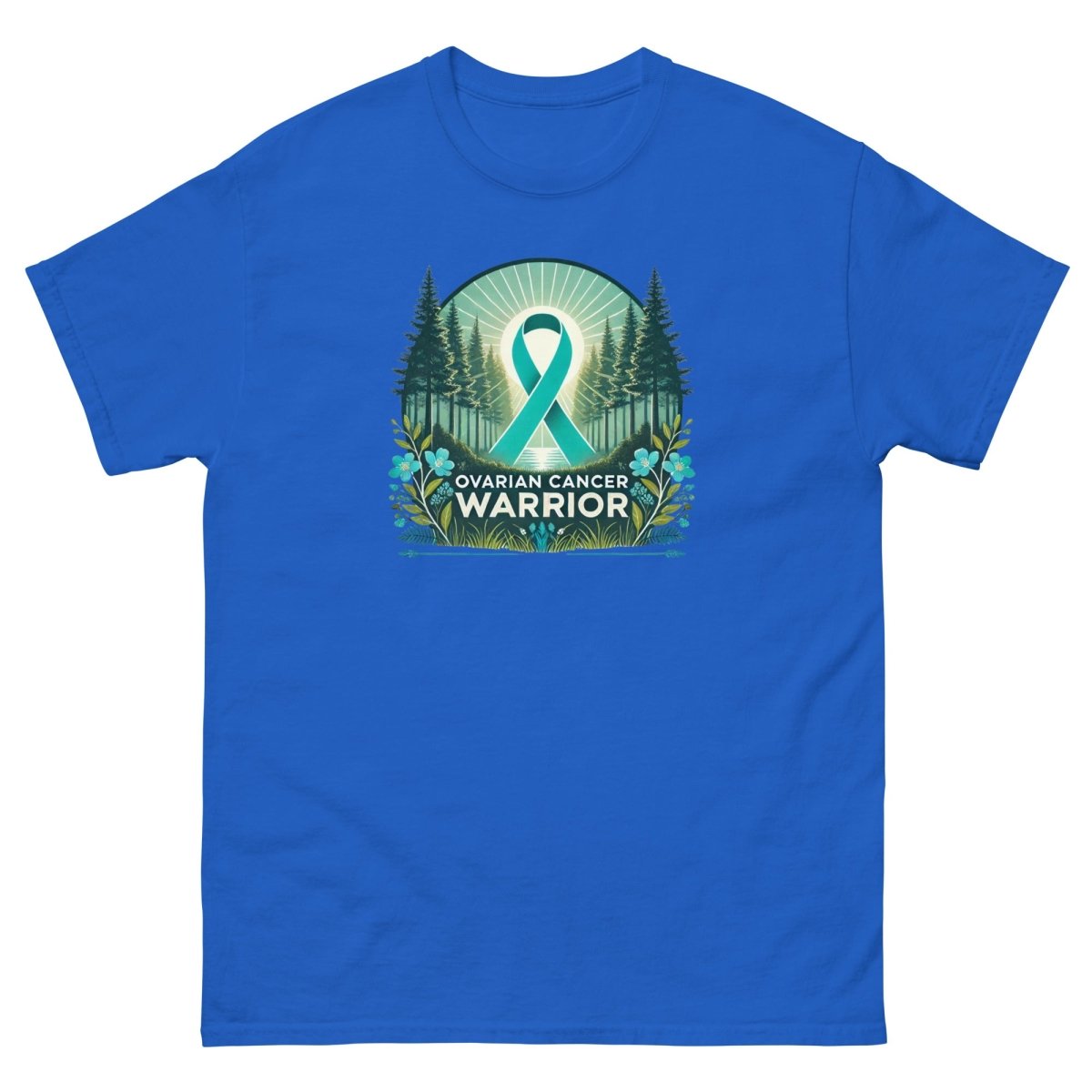 Ovarian Cancer Warrior Forest Tee - JohnVsGBMRoyalS