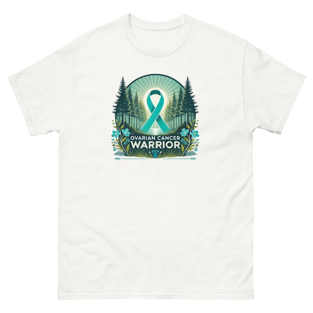 Ovarian Cancer Warrior Forest Tee - JohnVsGBMWhiteS