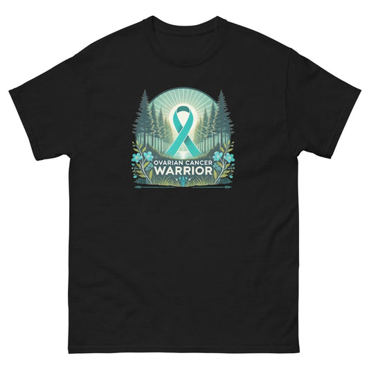 Ovarian Cancer Warrior Forest Tee - JohnVsGBMBlackS