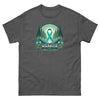 Ovarian Cancer Warrior Forest Tee - JohnVsGBMDark HeatherS