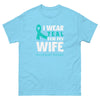 Ovarian Cancer Wife Teal Tee - JohnVsGBMSkyS