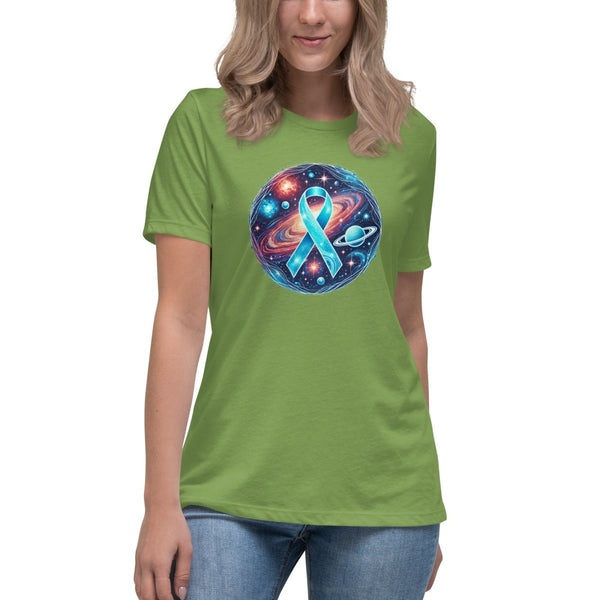 Ovarian Cancer Women's Cosmic Tee - JohnVsGBMLeafS