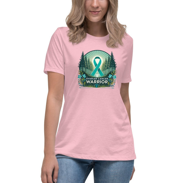 Ovarian Cancer Women's Forest Tee - JohnVsGBMPinkS