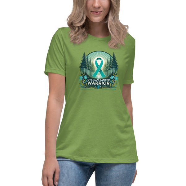 Ovarian Cancer Women's Forest Tee - JohnVsGBMLeafS