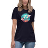 Ovarian Cancer Women's Galaxy Tee - JohnVsGBMNavyS