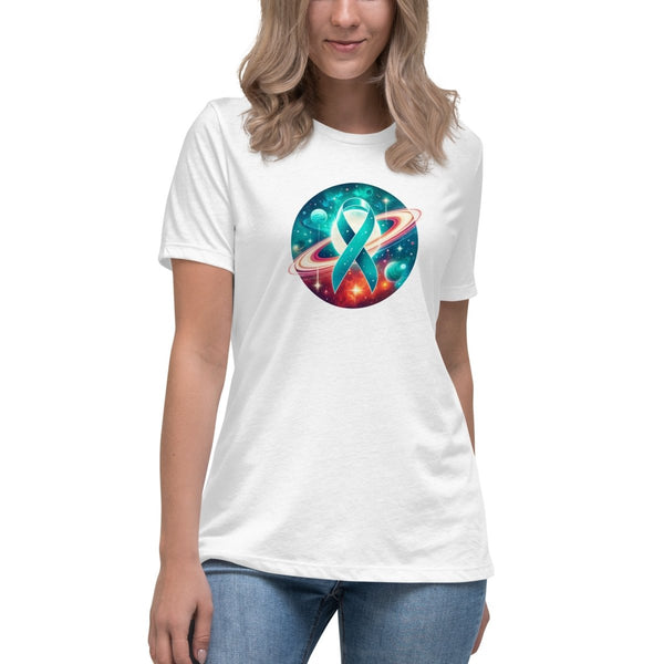 Ovarian Cancer Women's Galaxy Tee - JohnVsGBMWhiteS