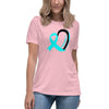 Ovarian Cancer Women's Heart Tee - JohnVsGBMPinkS