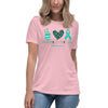 Ovarian Cancer Women's Peace Tee - JohnVsGBMPinkS