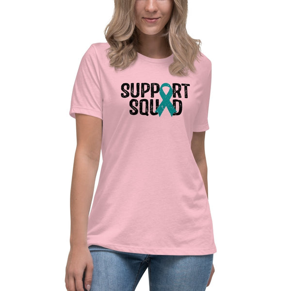 Ovarian Cancer Women's Support Tee - JohnVsGBMPinkS